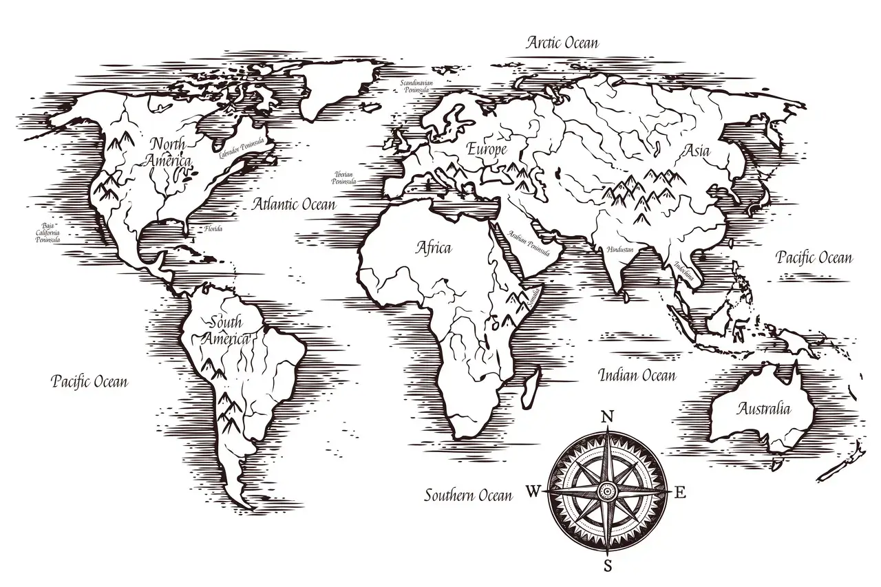 world map